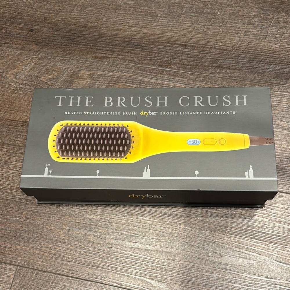 NWOT Drybar Bright Yellow Brush Crush